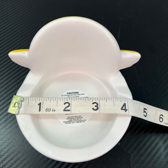 NEW Bath & Body Works Easter Chick Single Wick Candle Holder Yellow Gold White - Picture 7 of 9